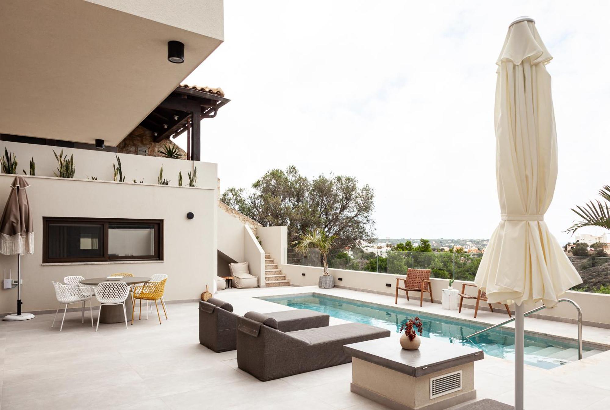 Orama Luxury Suite 3 Bedrooms With Private Pool Chersonissos Buitenkant foto
